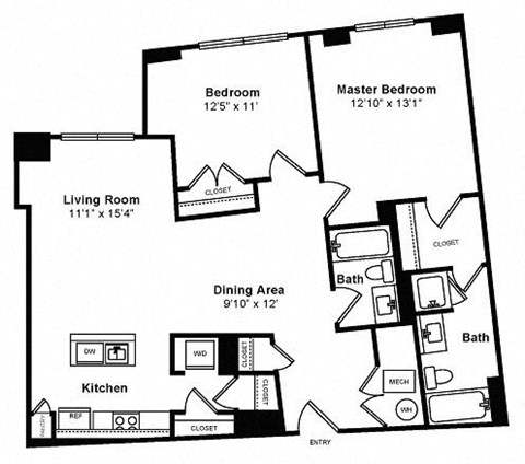Floor plan at IO Piazza by Windsor